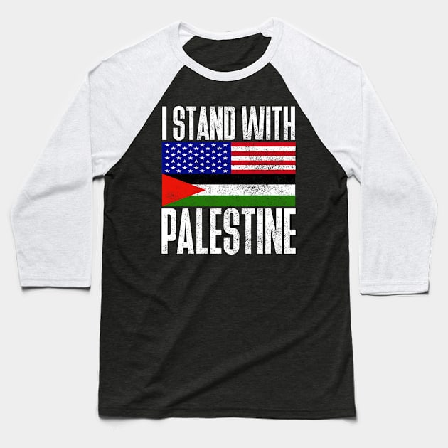 I Stand With Palestine Baseball T-Shirt by Folke Fan Cv